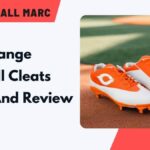 orange baseball cleats